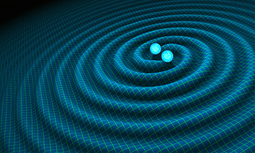 Gravitational waves illustration.