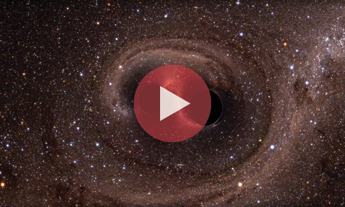 Black holes merging animation.