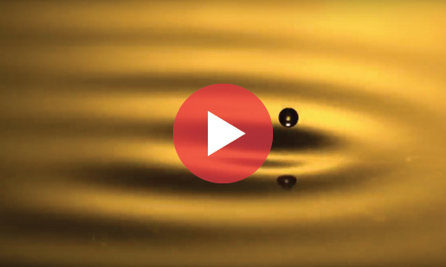 Video of oil drop experiment.