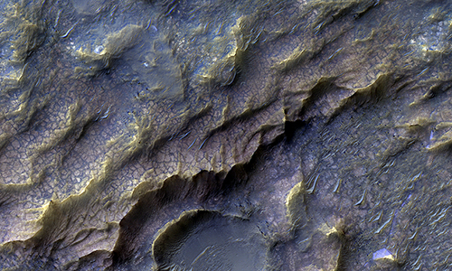 Mars surface that resembles dragon scales.