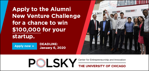 Apply to the Alumni New Venture Challenge.