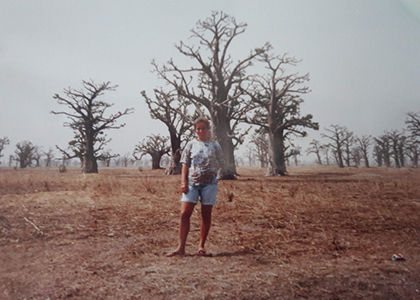 Emily Lynn Osborn with baobab trees