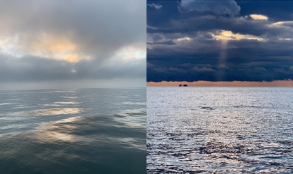 Lake Michigan sunrise, Lake Michigan stormy