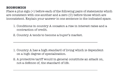 Economics comp questions